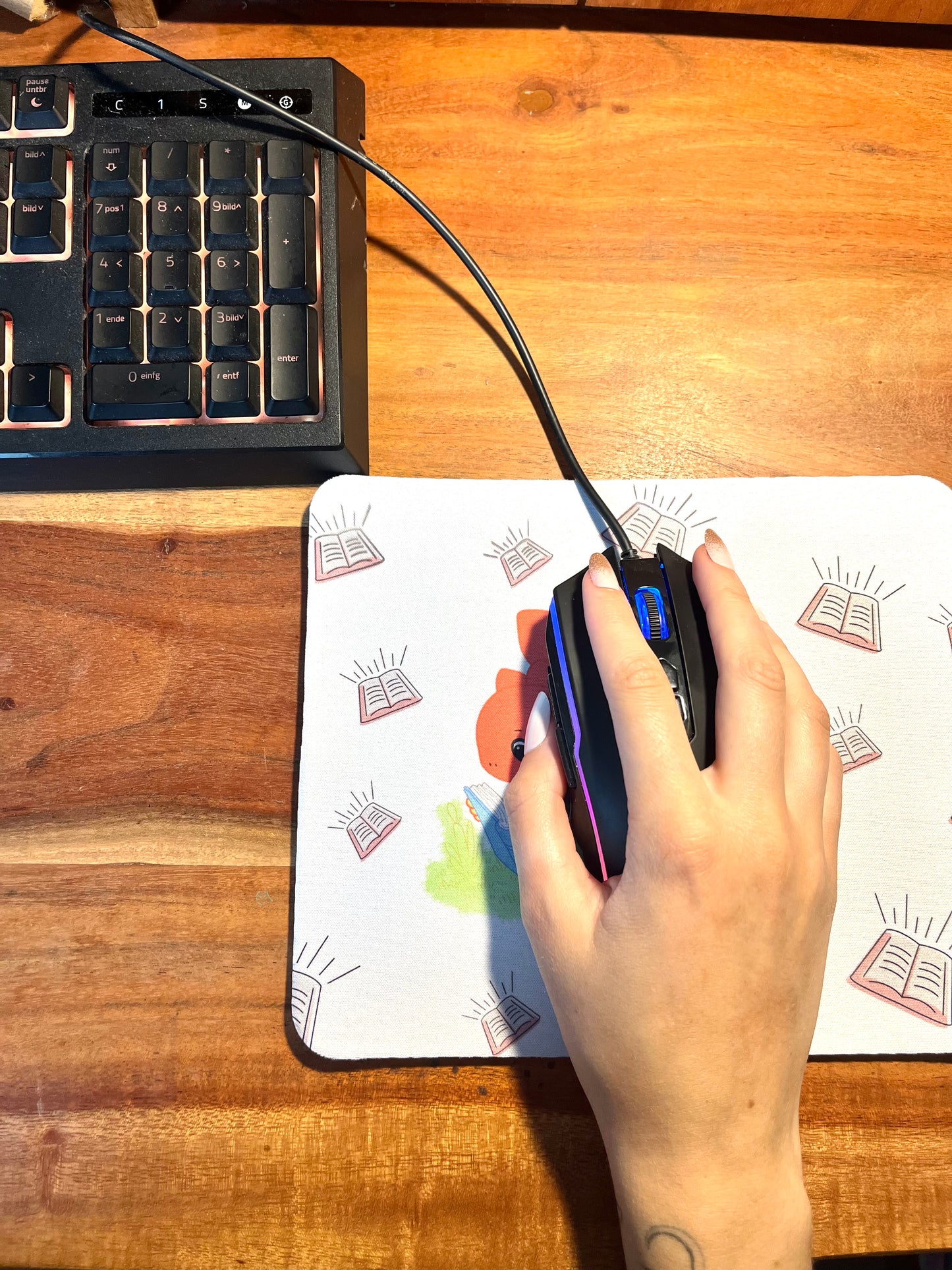 Lese-Dino Mousepad