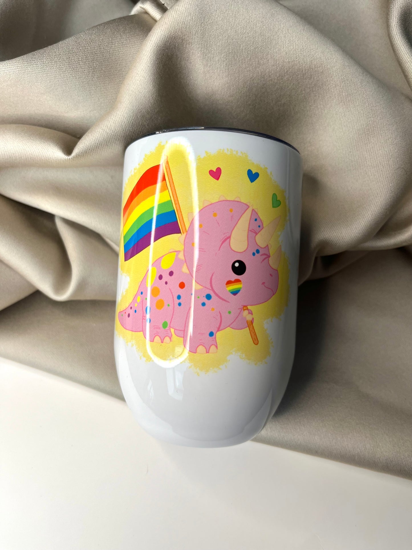 Regenbogen Dino, Coffee to go Becher