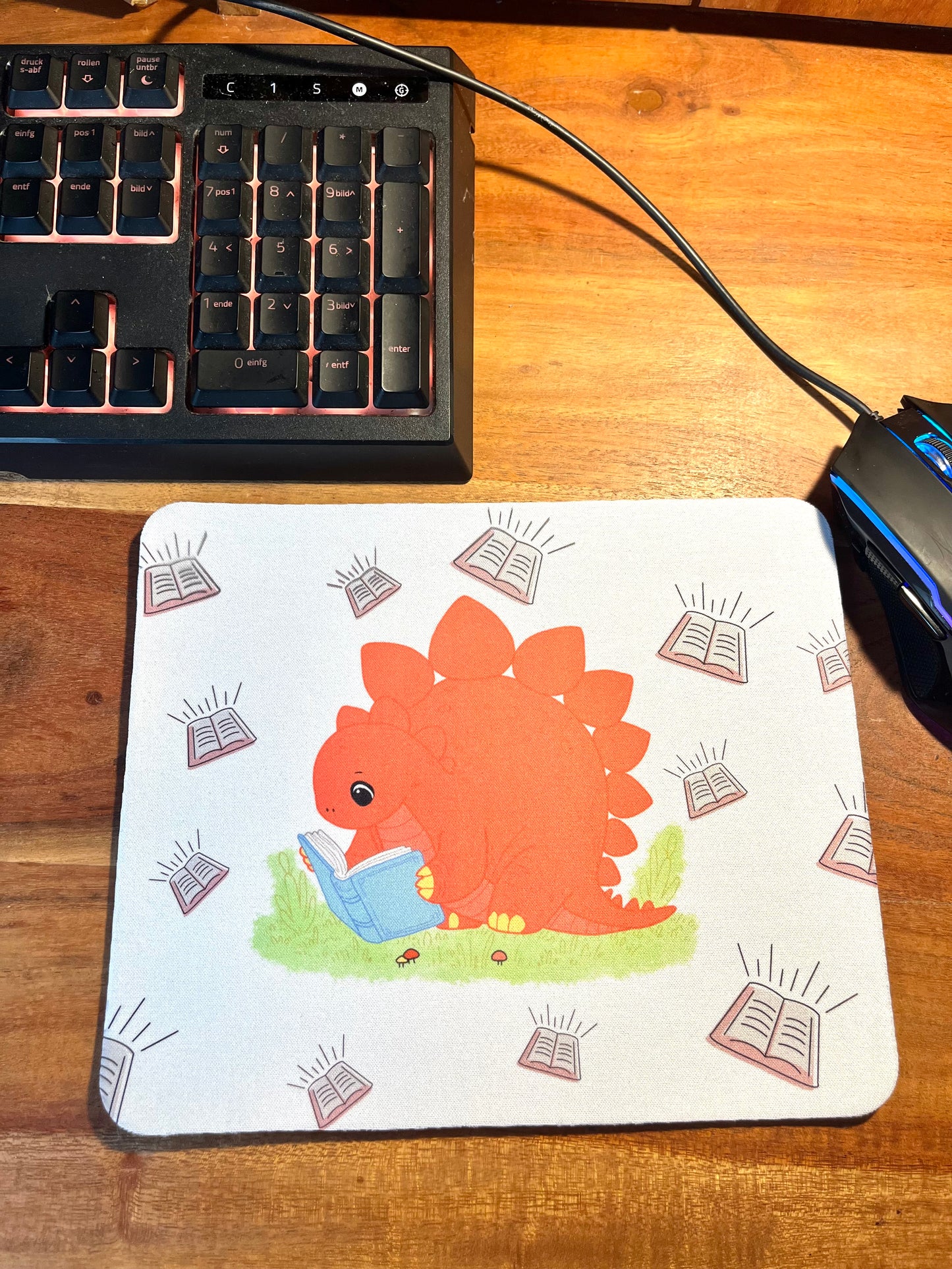 Lese-Dino Mousepad