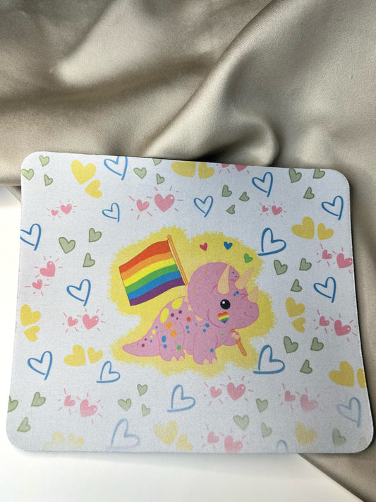 Regenbogen Dino Mousepad